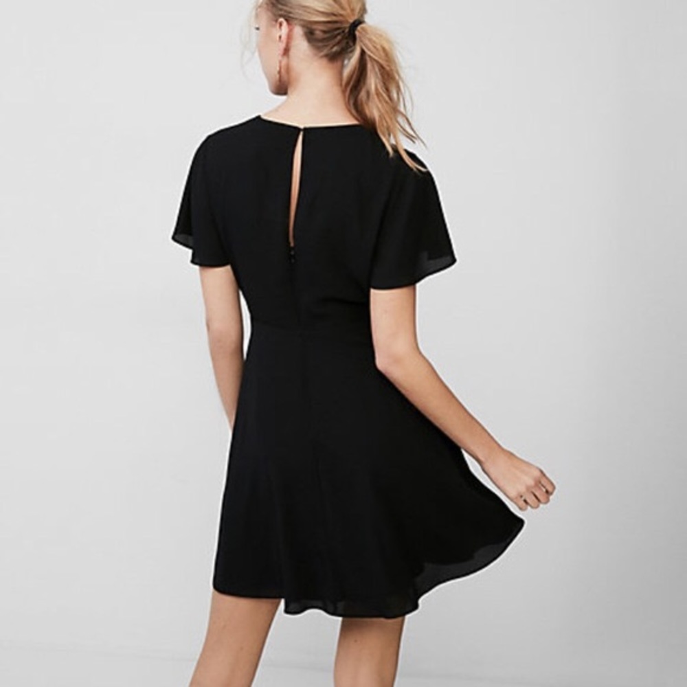 Express Flutter Sleeve Dress
